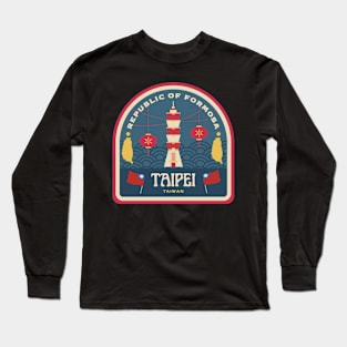 Vintage Taiwan Print Long Sleeve T-Shirt